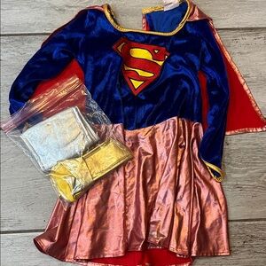 Supergirl Superhero Costume with Cape Small (4/5)